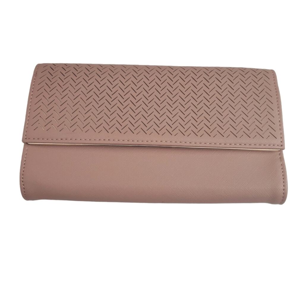 Madison West | Flap Lasercut Handbag Clutch with Interior Pocket and Card Slots